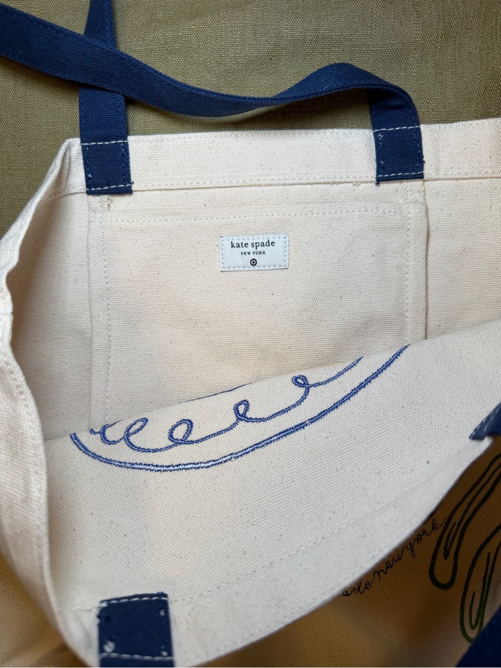 kate spade x target embroidered fish tote - Picture 5 of 5